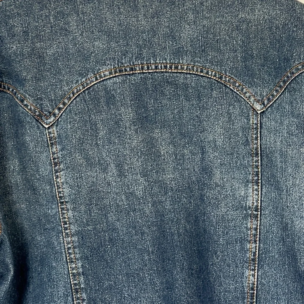 Vintage Tiara International Denim Jacket Lined with Sweater Material Size L, 90s - Picture 10 of 12